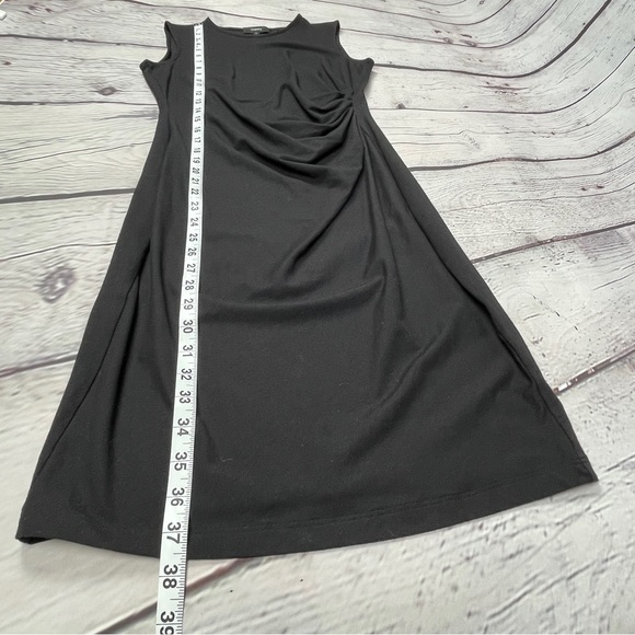 THEORY Jorainna SL2 black stretch cotton midi sheath dress, size S - Picture 10 of 12